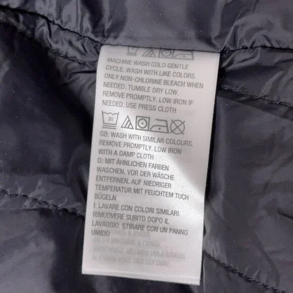 Dennis Basso Jacket Printed Floral Black White Water Resistant Hooded Ruffle Lg - Picture 16 of 16